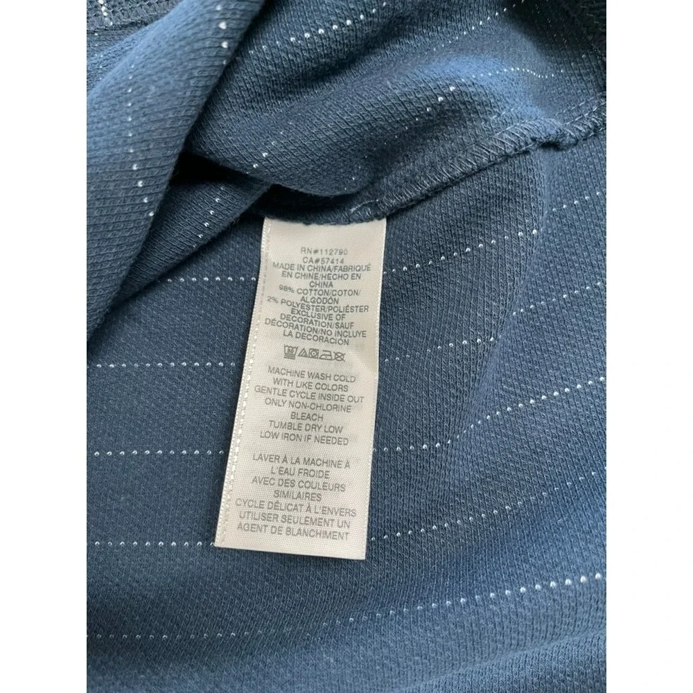 NWT True Religion‎ Dress Blue Color Baseball Jersey Short Sleeve Cotton Size M